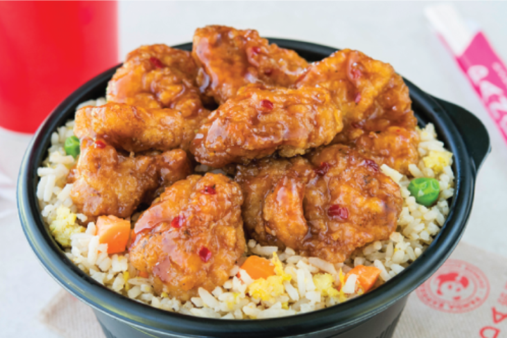 image of orange chicken from panda express