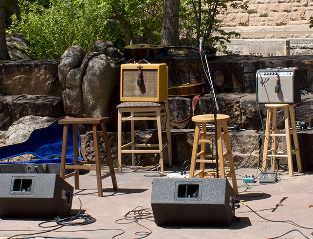 Speakers on campus for a band