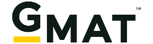 gmat logo - black and yellow
