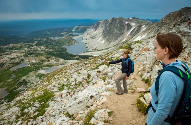 Students on a hike