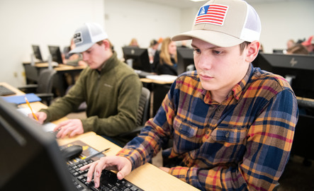 Students in class