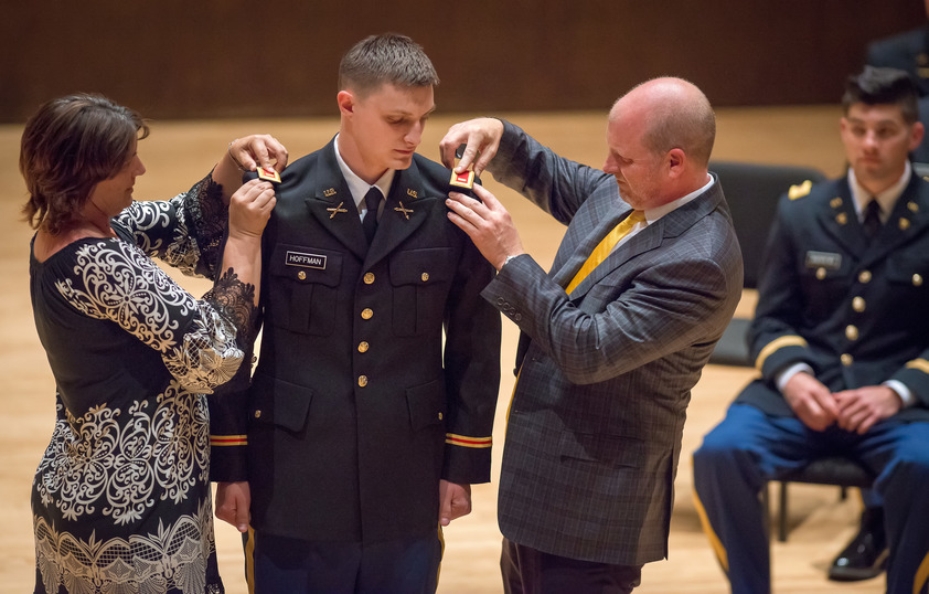 Army ROTC student ceremony