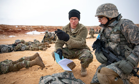 Students out in field