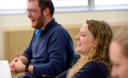 Students laughing
