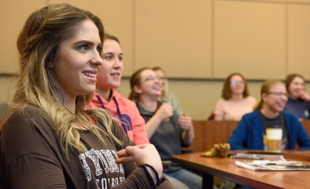 Students signing in class