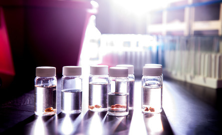 Vials in lab