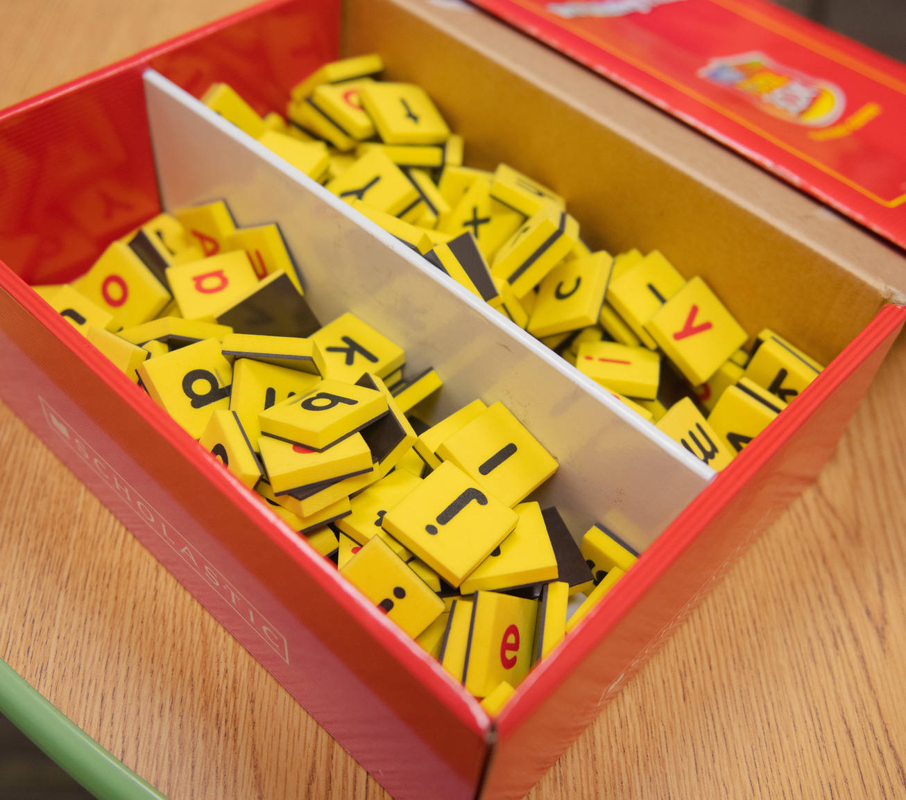 Letter blocks in box