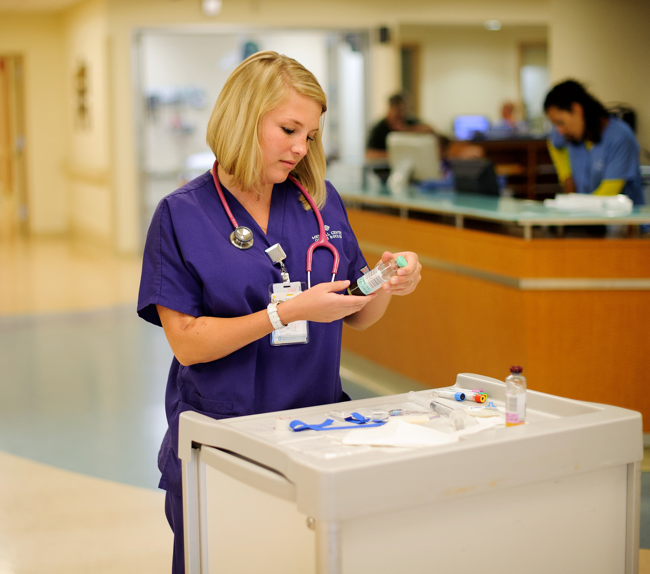 Nurse at station