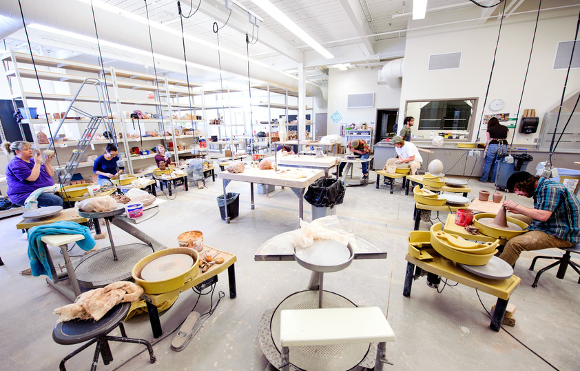 Ceramics classroom