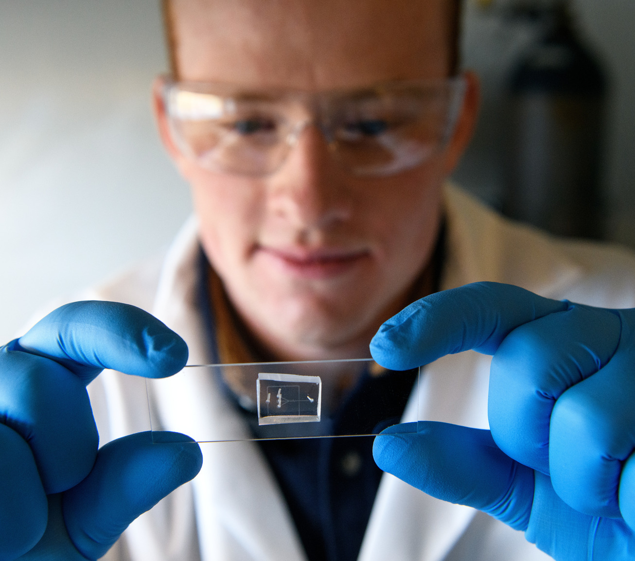 Student in chemical engineering lab