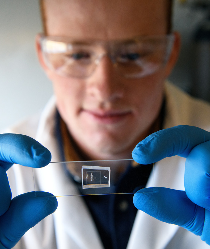 Student in chemical engineering lab