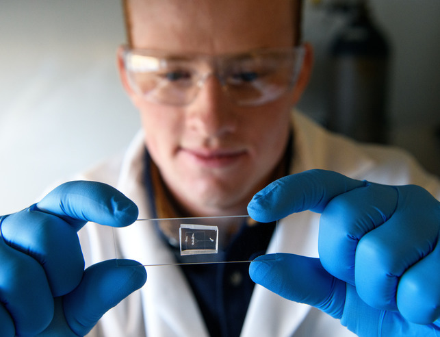 Student in chemical engineering lab