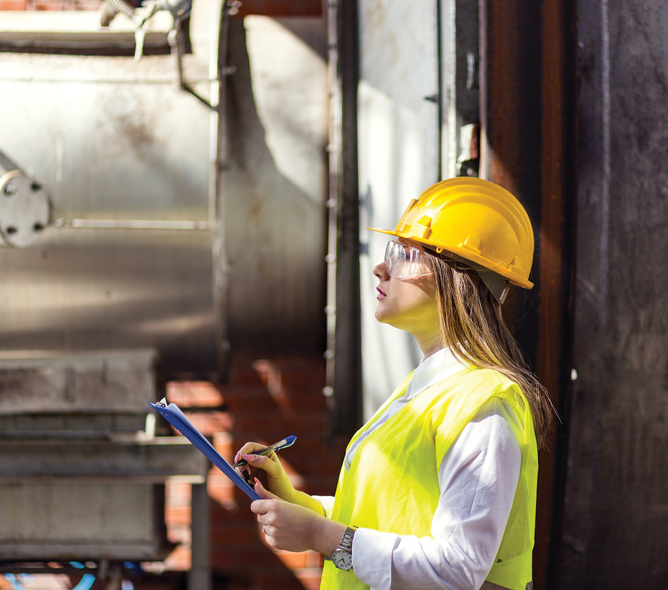 Female construction worker