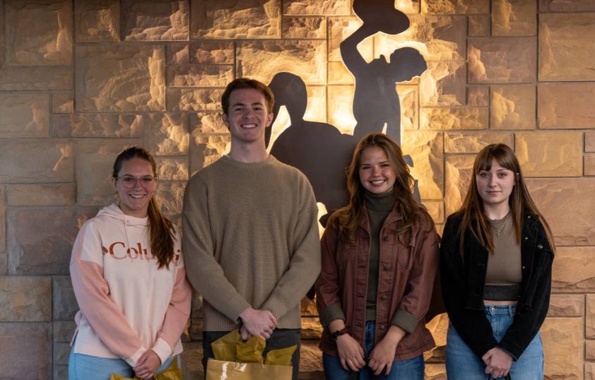 Ethics Club students posing for picture