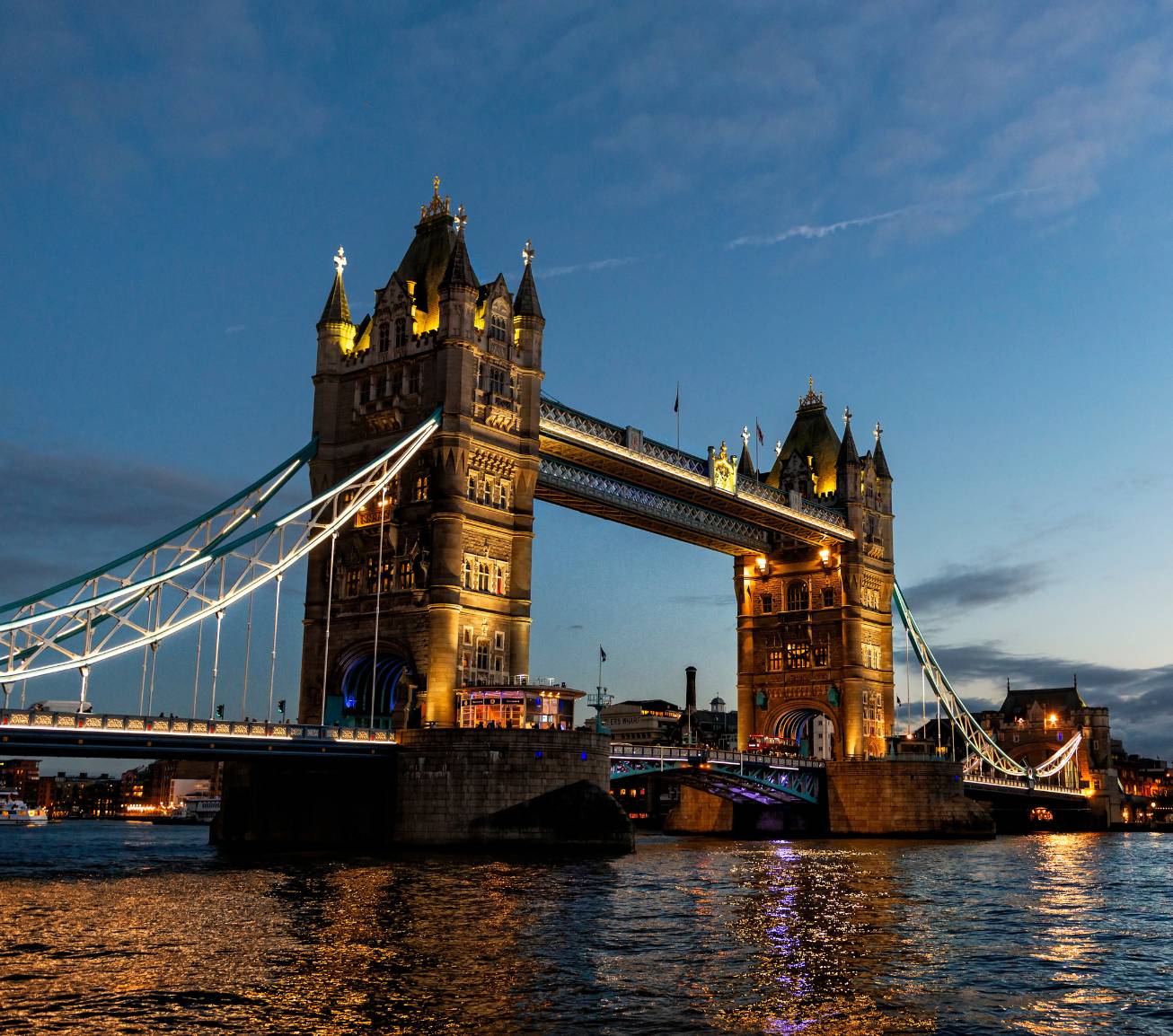 The tower bridge in London
