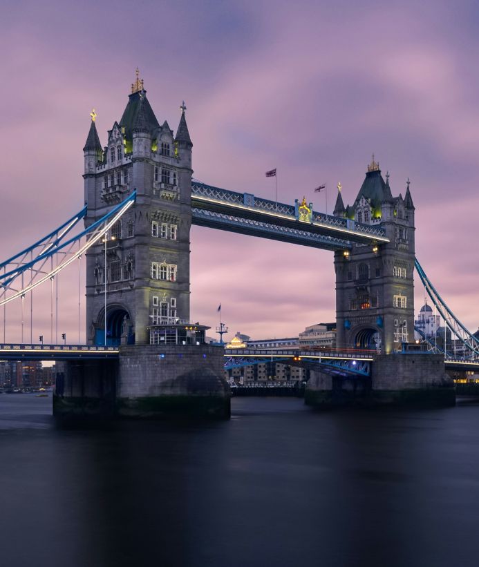 London bridge at sunset