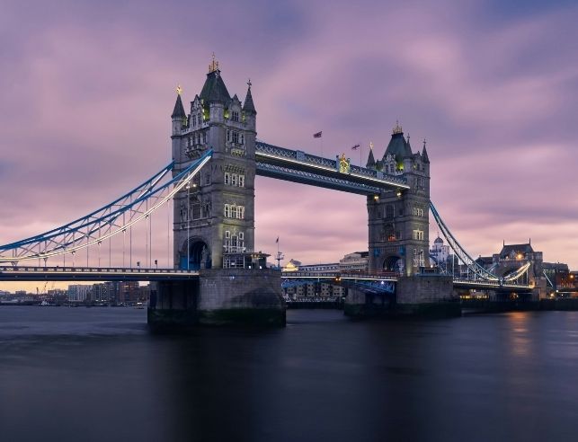 London bridge at sunset
