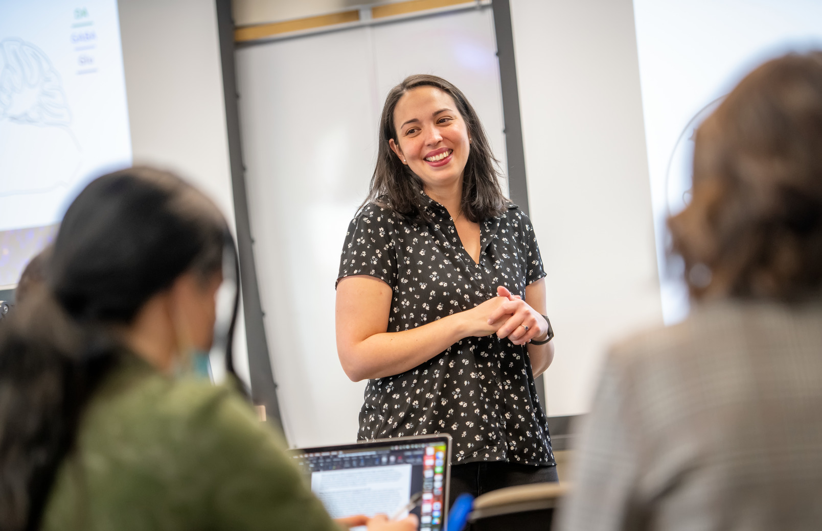 Professor teaches class