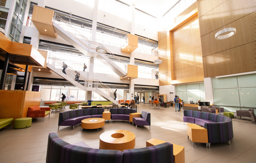 Interior design shot of the Enzi STEM building
