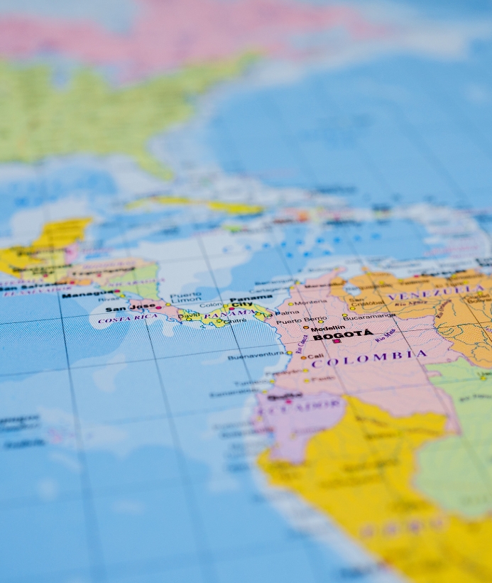 A map of Latin America