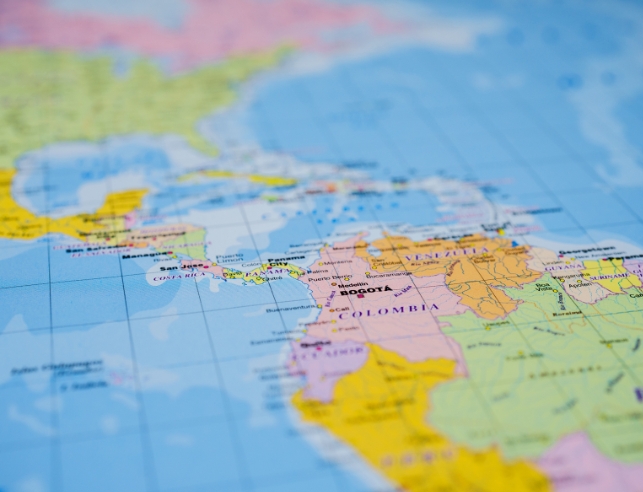 A map of Latin America