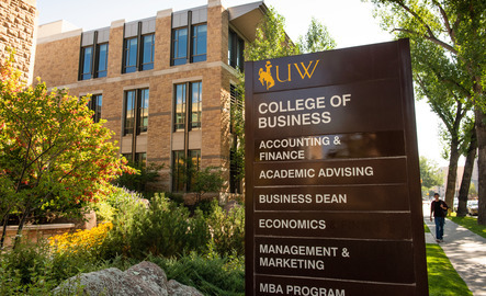 College of Business sign