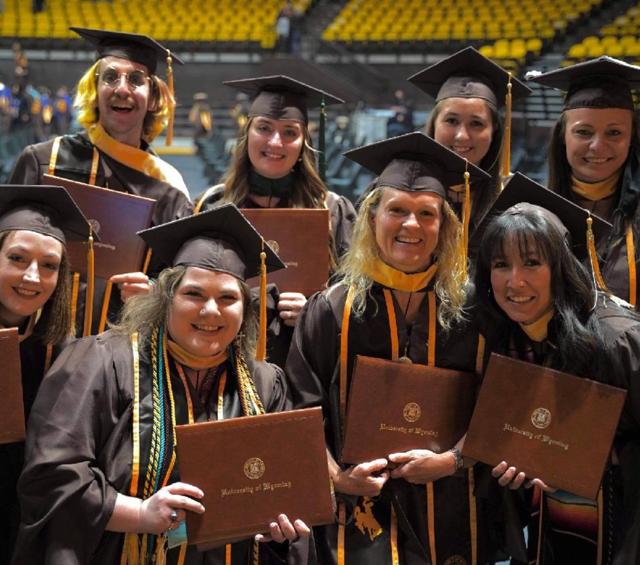 MSW students at graduation