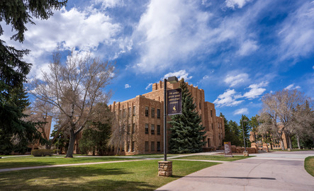 Outside of the Arts and Sciences building