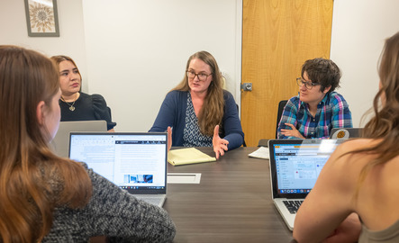 Group of students in a meeting