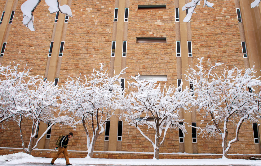 Campus shot in winter