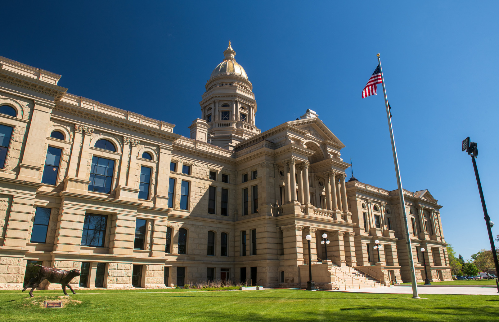 Outside the Wyoming Capitol