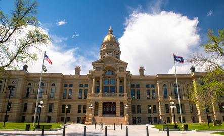 Exterior of Wyoming's capitol building