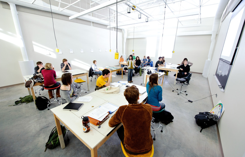 Students in class