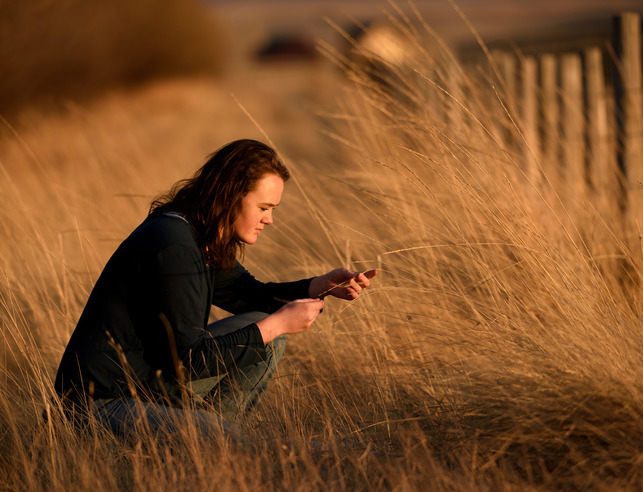  Rangeland ecology and watershed management student in the field