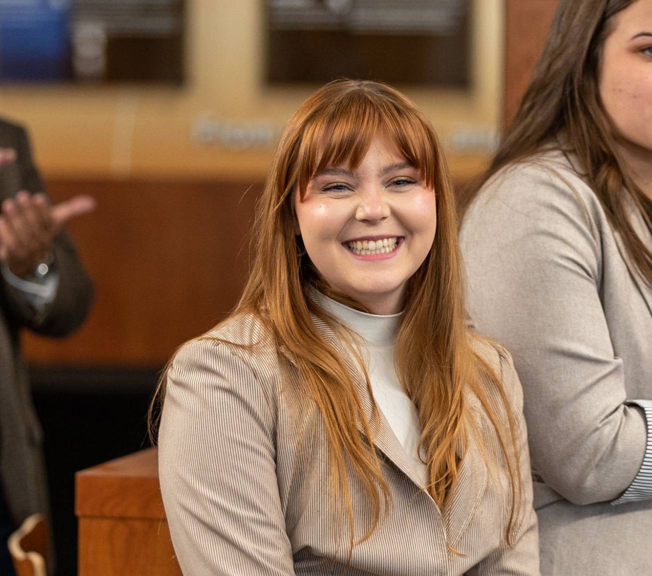 Student smiling