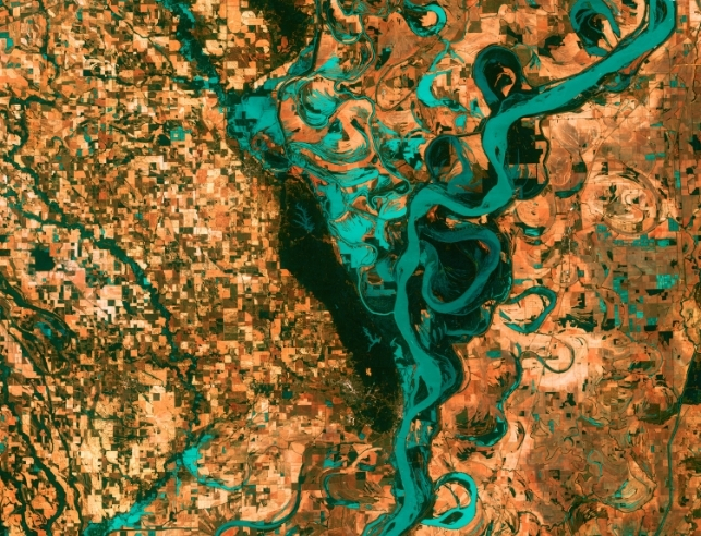 Aerial image of a landscape