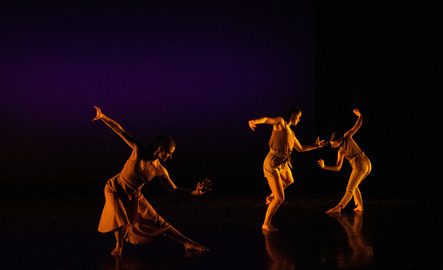Students dancing on stage