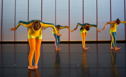 Students dancing