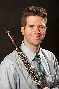 Man holding clarinet