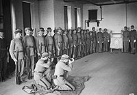 Historic photo of military cadets training