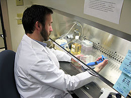 Man working in lab