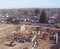 Construction on academic building