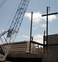 Construction on academic building