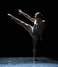 ballet dancer on one leg