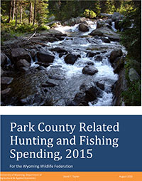 Park County hunting and fishing spending report cover