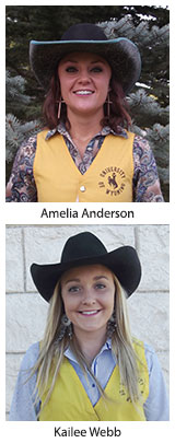 head portraits of Amelia Anderson and Kailee Webb