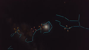 constellations mapped in the sky