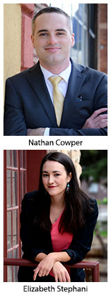 Nathan Cowper and Elizabeth Stephani