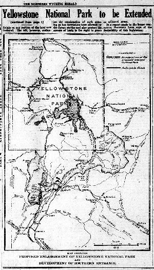 map on old newspaper page