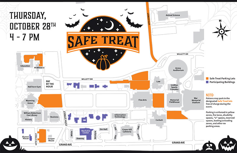 map of safe treat area